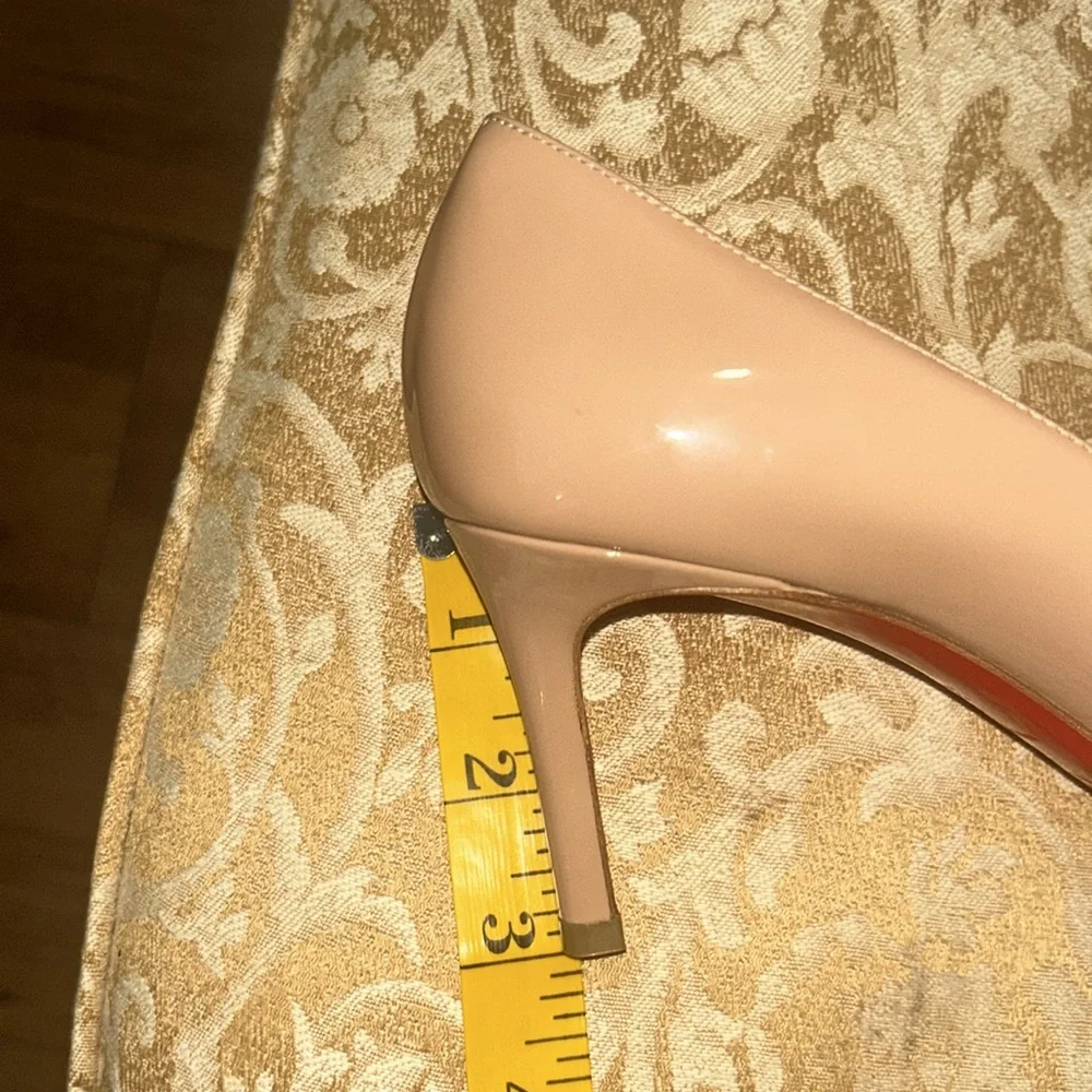 “REASONABLE OFFERS” CHRISTIAN LOUBOUTIN” Simple Pump 70 Patent Calf-Nude 6248 👠 - Picture 8 of 11